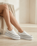 Women’s Platform Low-Top Lace-Up Sneakers