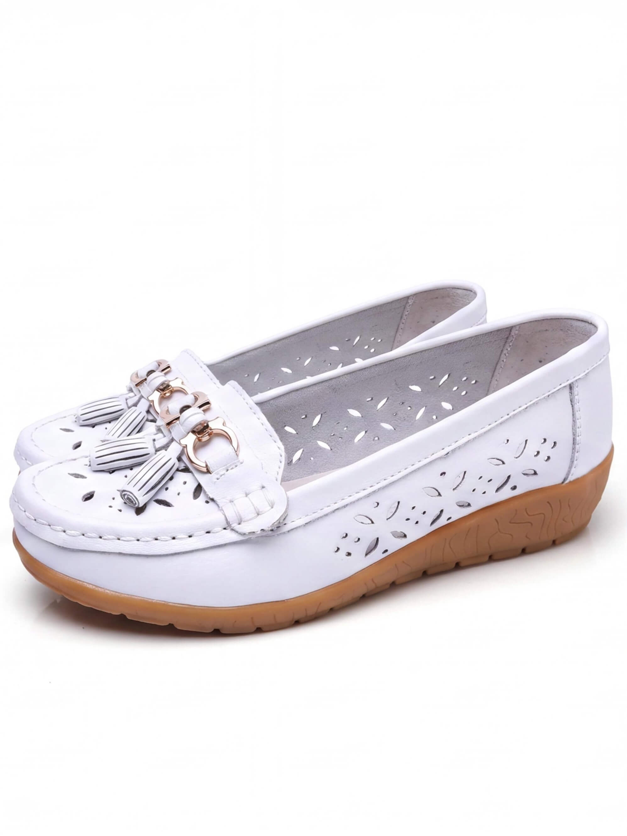 Women’s Perforated Tassel Comfort Loafers