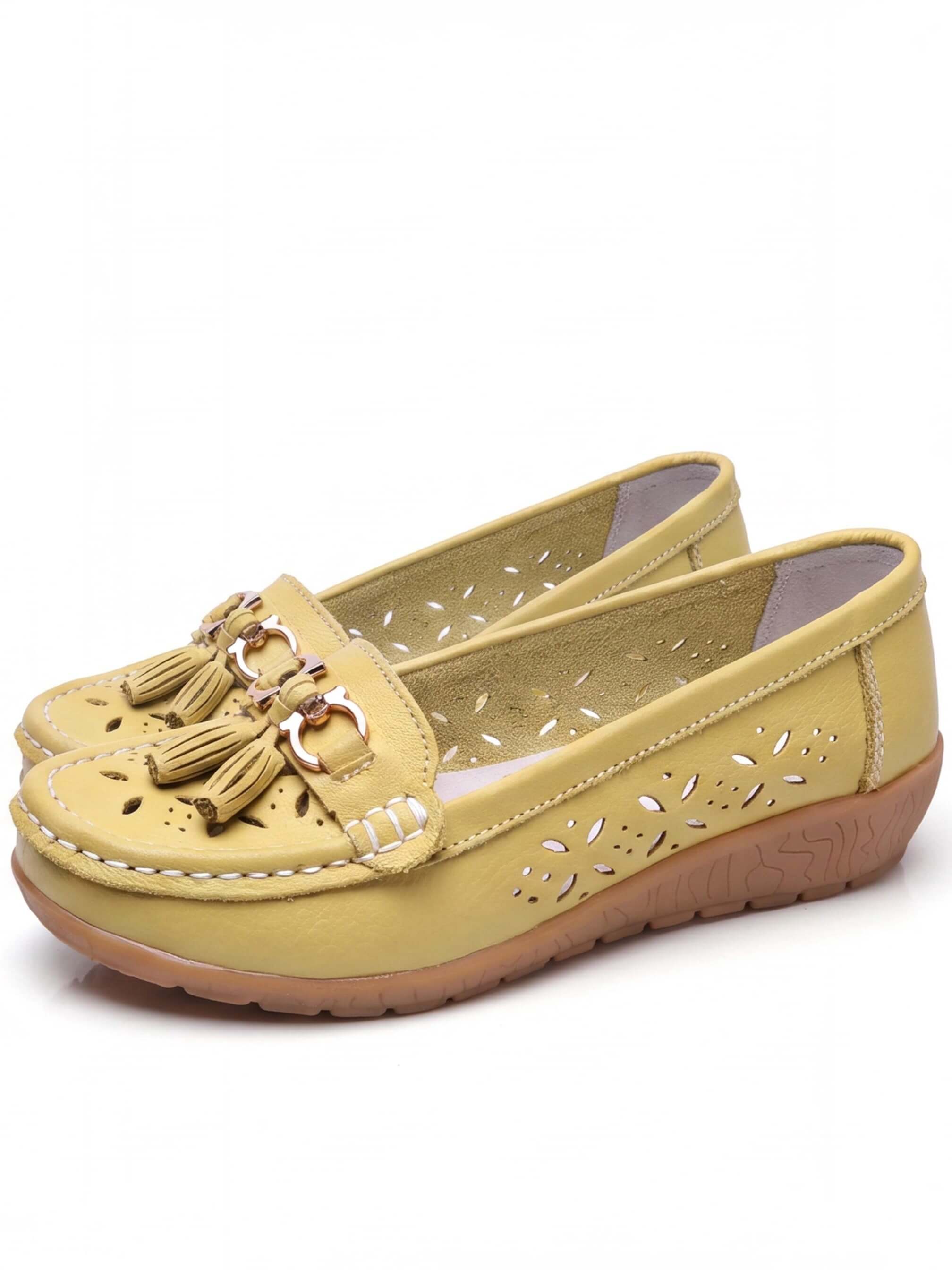 Women’s Perforated Tassel Comfort Loafers