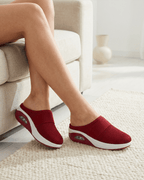 Women’s Stretch Strap Knit Slip-On Mule Sneakers