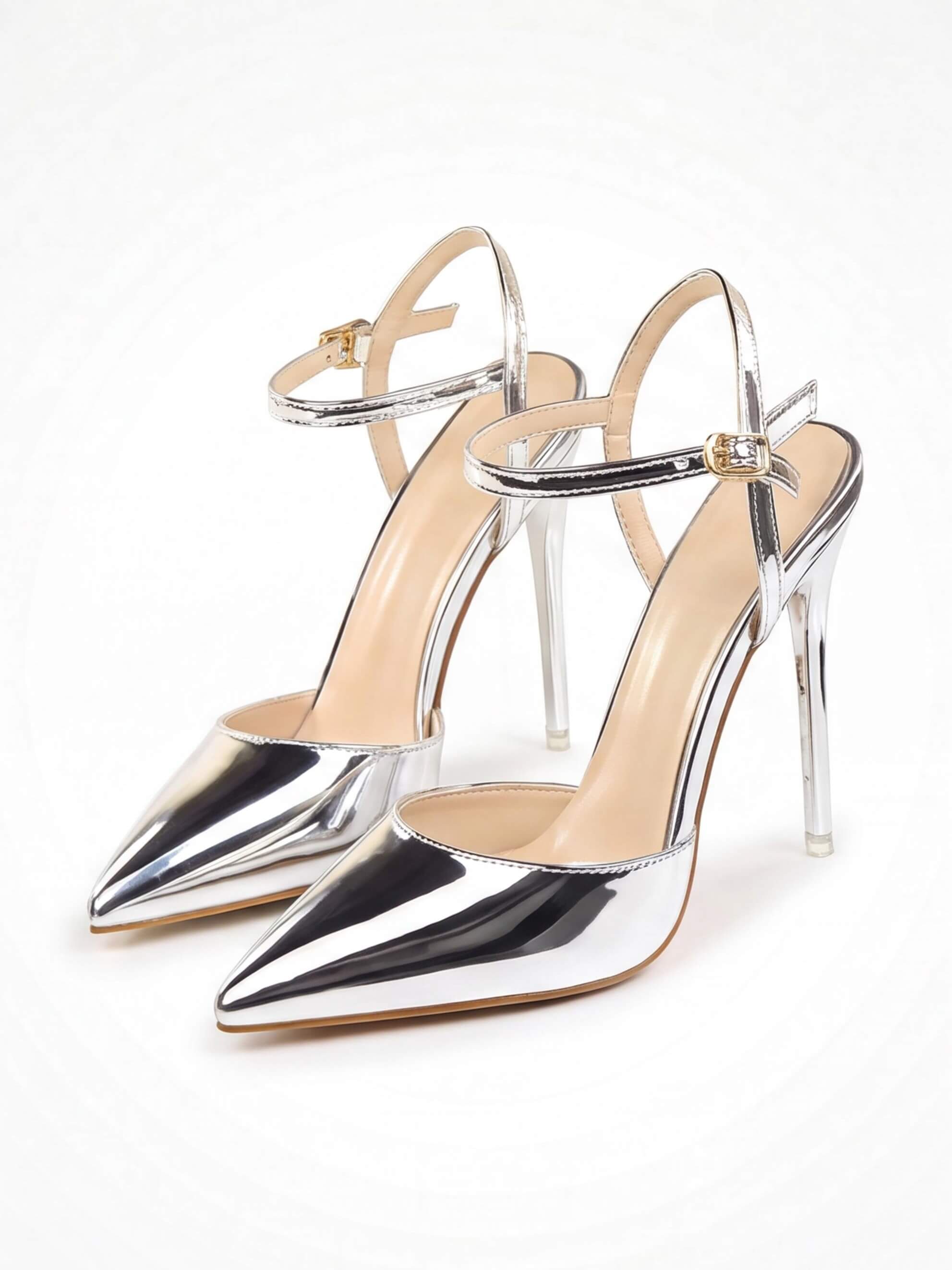 Women’s Pointed-Toe Ankle-Strap Stiletto Heels