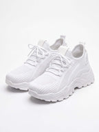 Women’s Chunky Knit Lace-Up Sneakers