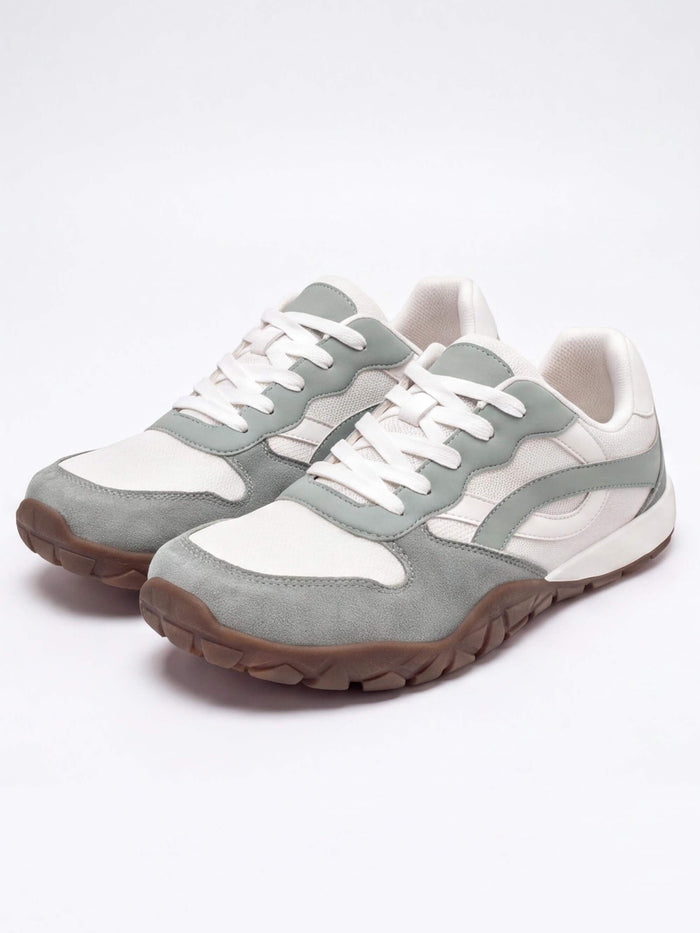 Women’s Retro Panelled Lace-Up Sneakers