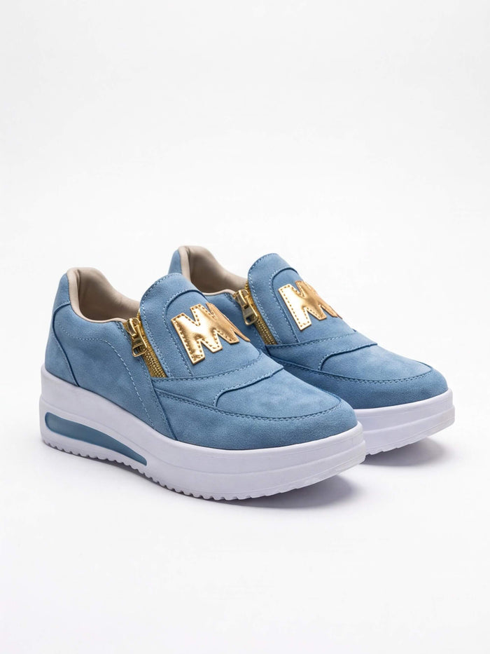 Women’s Side-Zip Slip-On Fashion Sneakers