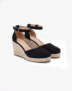 Women’s Espadrille Wedge Ankle-Strap Pumps
