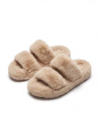 Women’s Plush Platform Sculpted-Sole Clogs