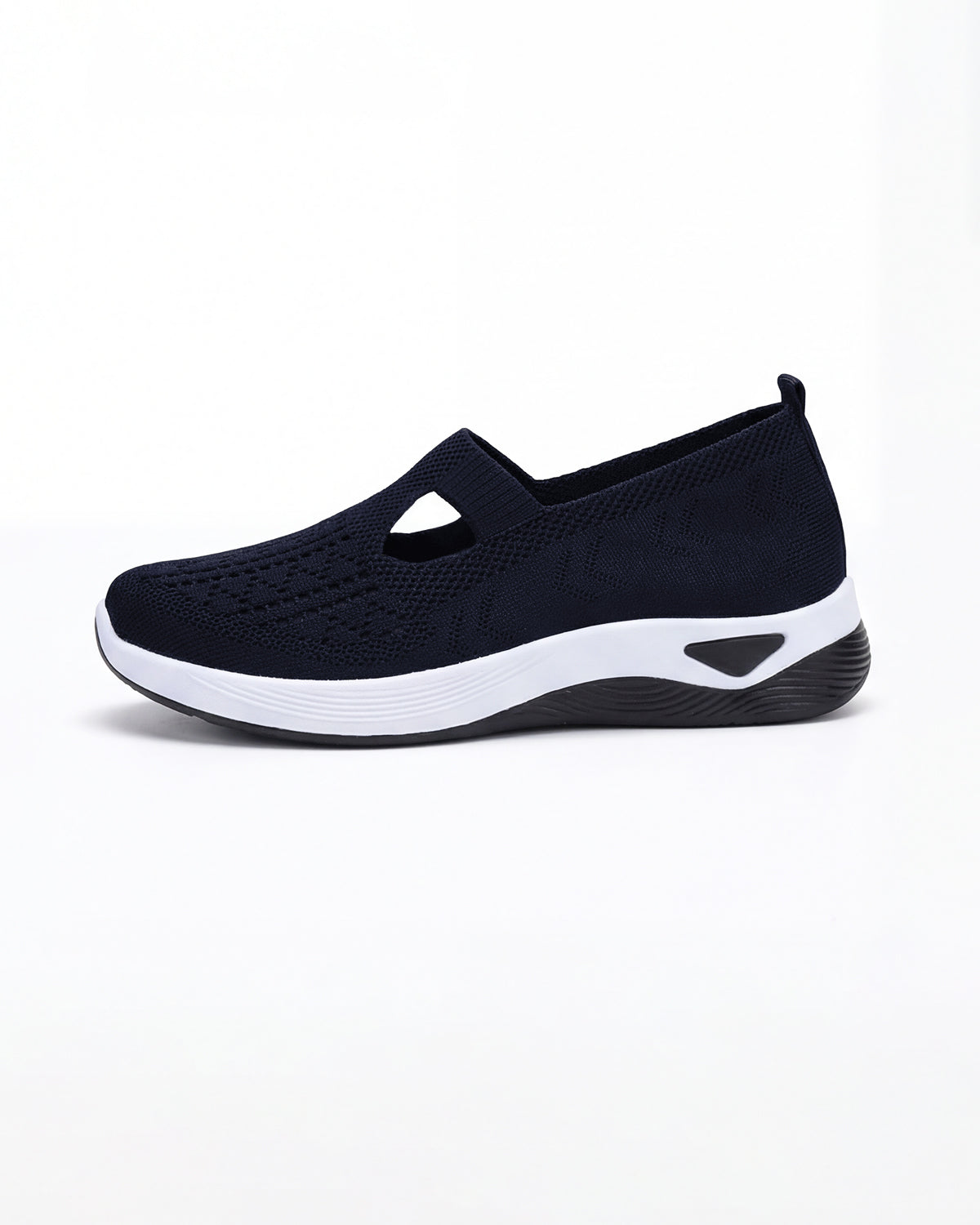 Women’s Knit Slip-On Casual Sneakers with Cutouts