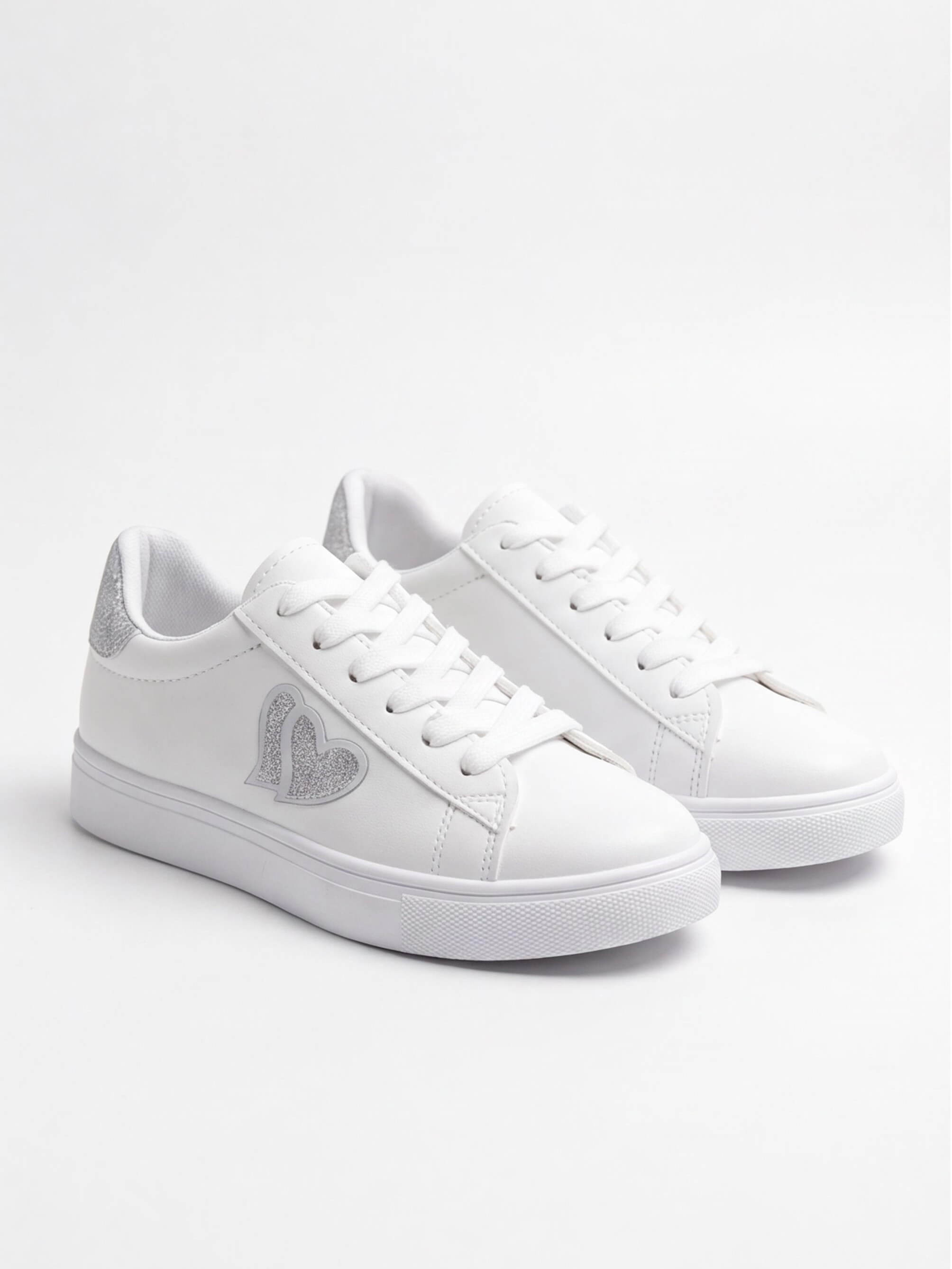 Women’s Heart-Detail Platform Fashion Sneakers