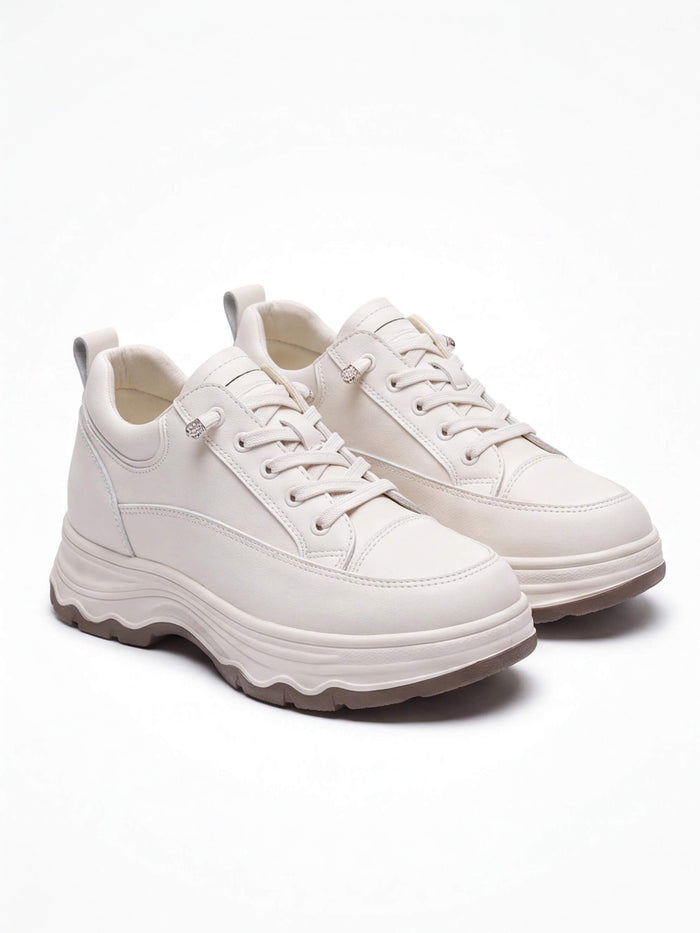Women’s Sculpted-Sole Chunky Lace-Up Sneakers