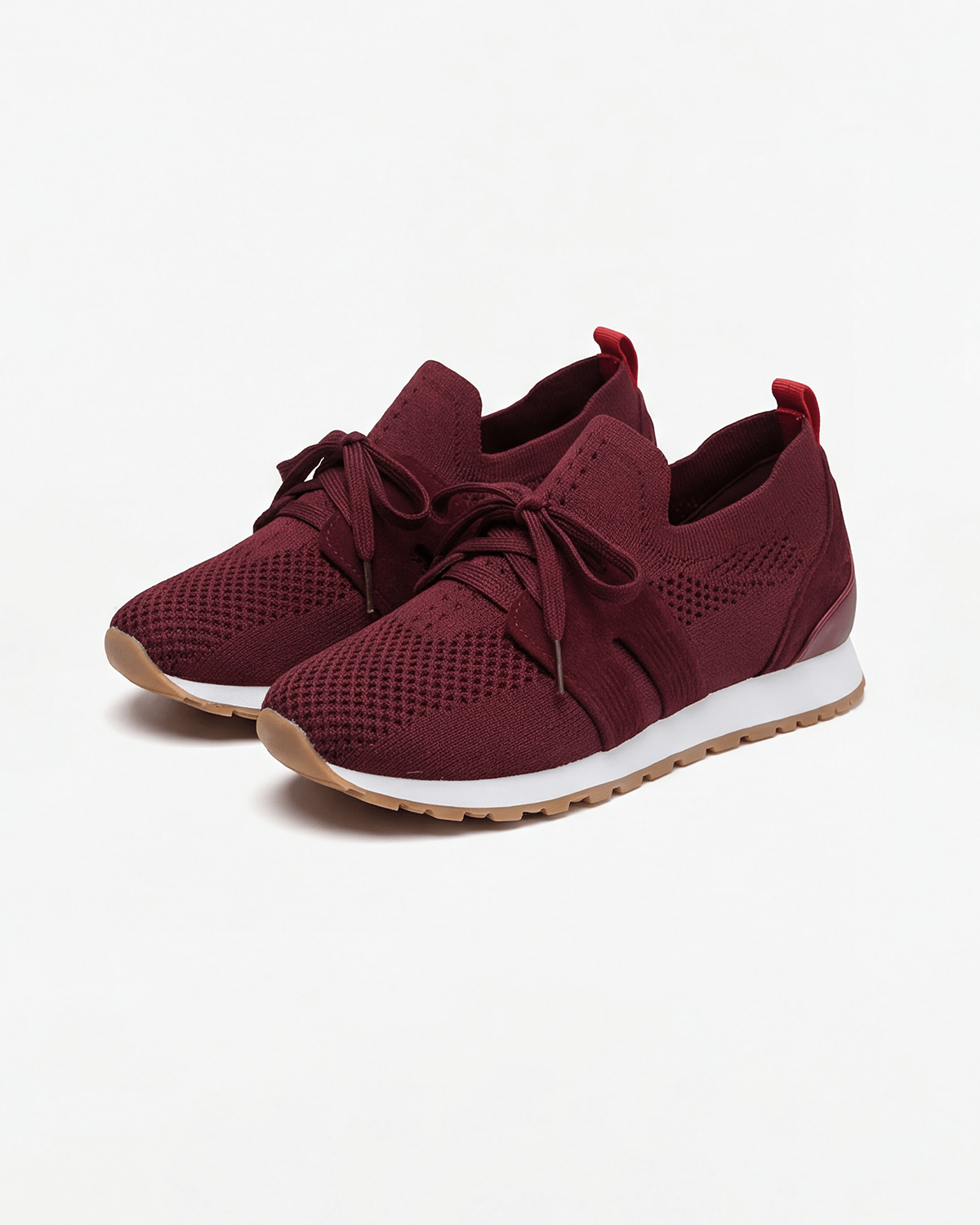 Women’s Knit Lace-Up Casual Sneakers