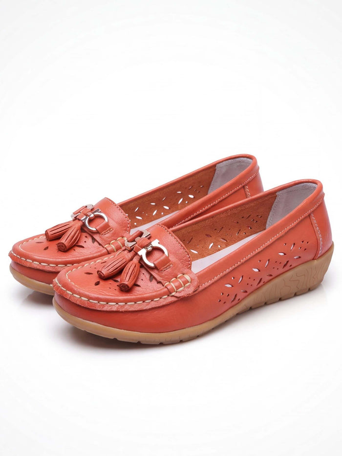 Women’s Perforated Tassel Comfort Loafers
