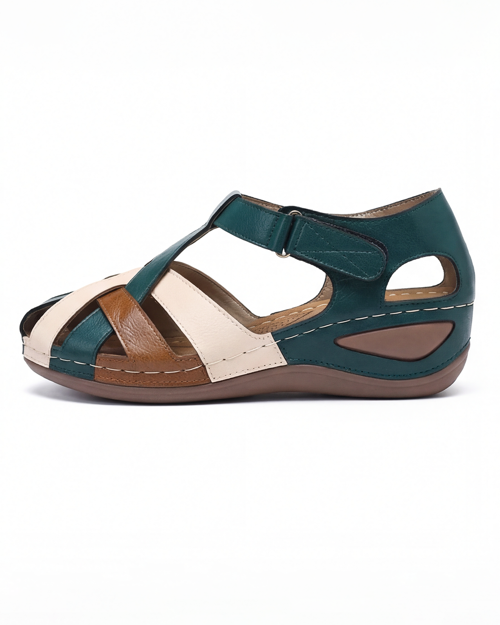 Women’s Colorblock Cutout Comfort Sandals
