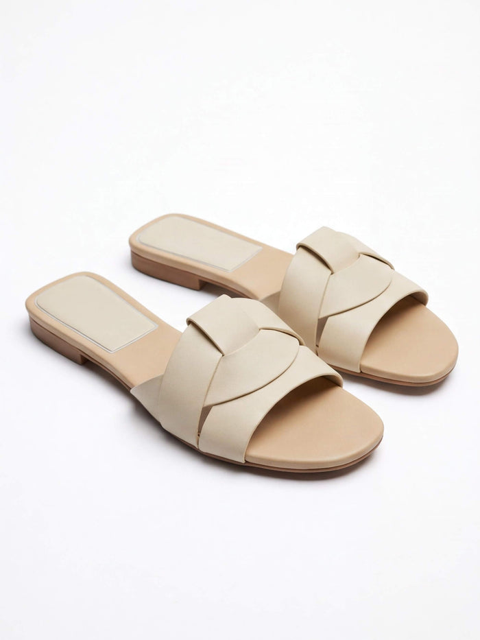 Women’s Woven-Knot Flat Slingback Sandals