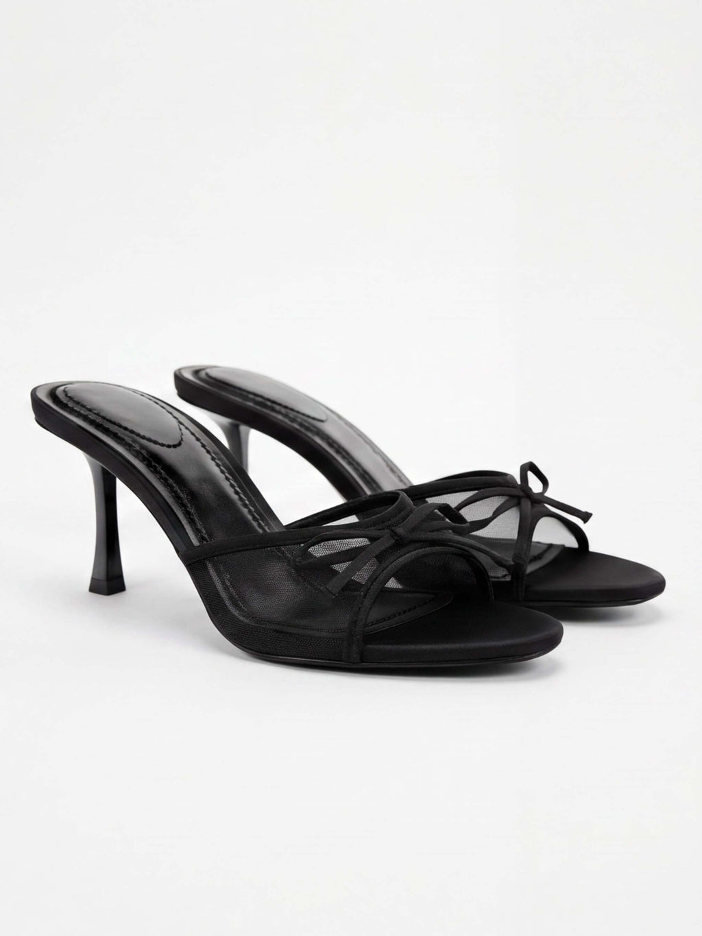Women’s Bow-Detail Heeled Mule Sandals