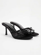 Women’s Bow-Detail Heeled Mule Sandals