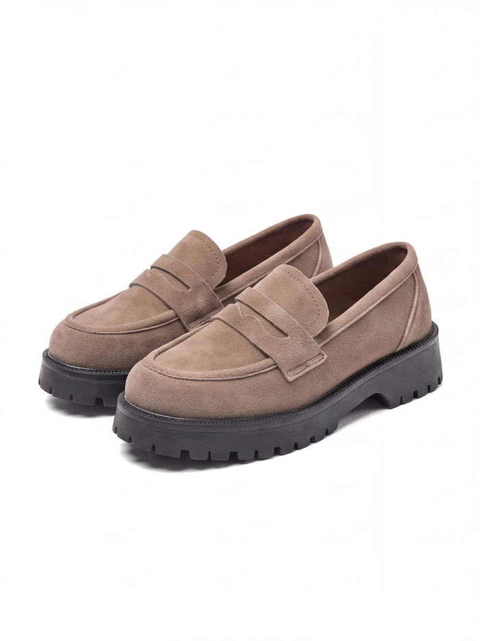 Women’s Chunky Lug-Sole Penny Loafers
