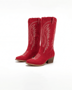 Women’s Western Embroidered Mid-Calf Boots