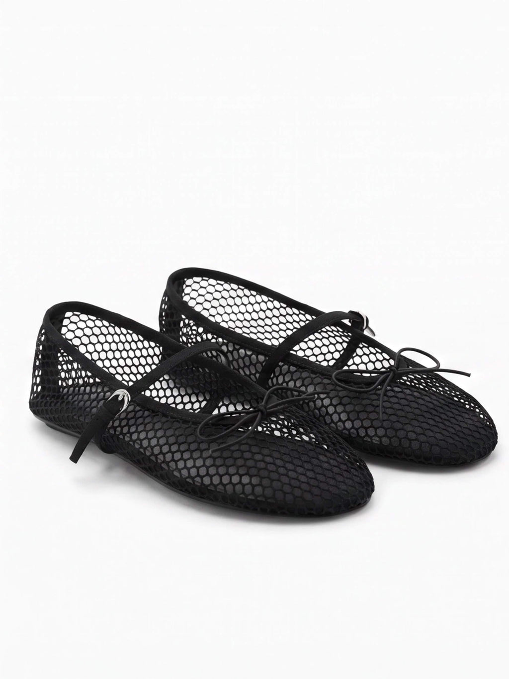 Women’s Mesh Bow-Detail Mary Jane Flats