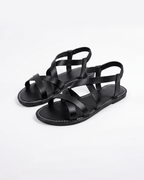 Women’s Strappy Caged Flat Sandals