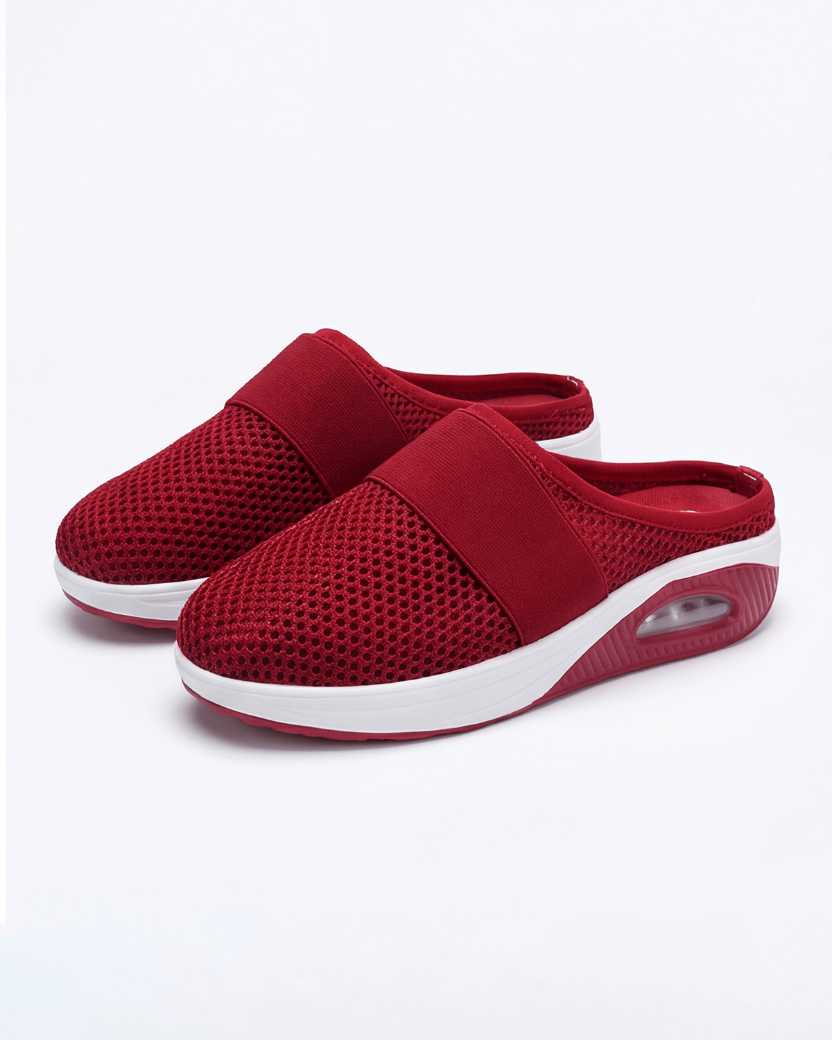 Women’s Stretch Strap Knit Slip-On Mule Sneakers