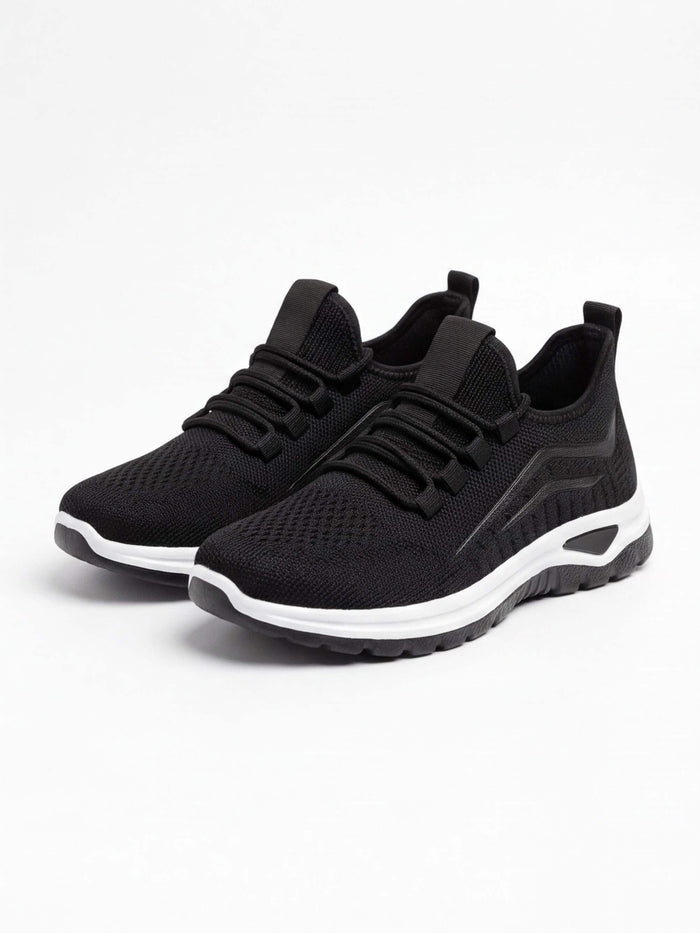 Women’s Knit Lace-Up Low-Top Sneakers