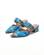 Women’s Buckle Strap Slingback Block Heels