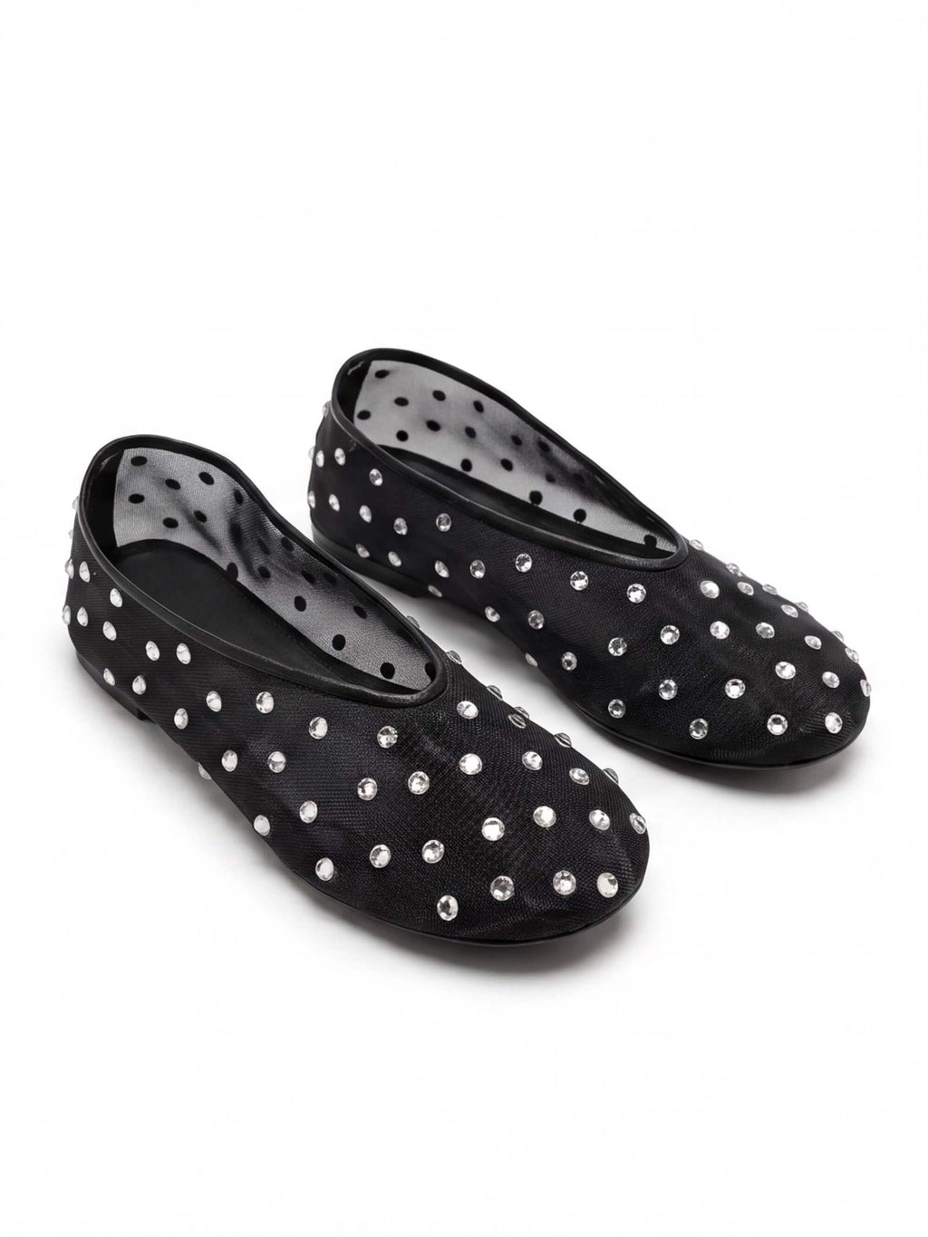 Women’s Rhinestone Mesh Ballet Flats