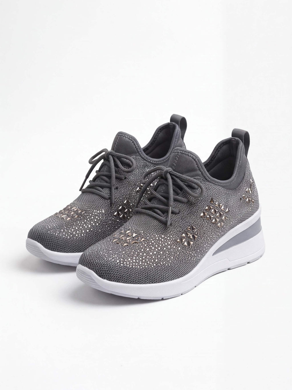 Women’s Embellished Knit Wedge Sneakers