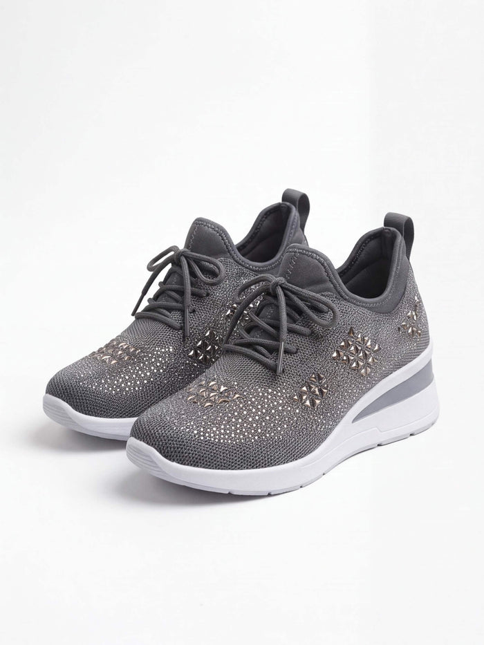 Women’s Embellished Knit Wedge Sneakers