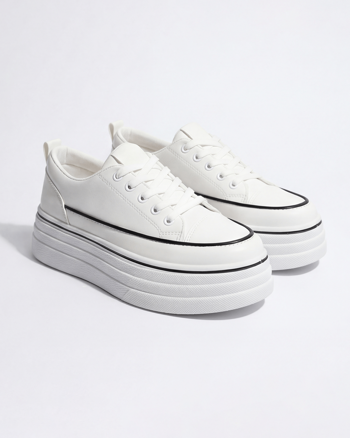 Women’s Platform Low-Top Lace-Up Sneakers