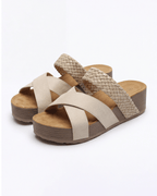 Women’s Braided Strap Platform Slide Sandals