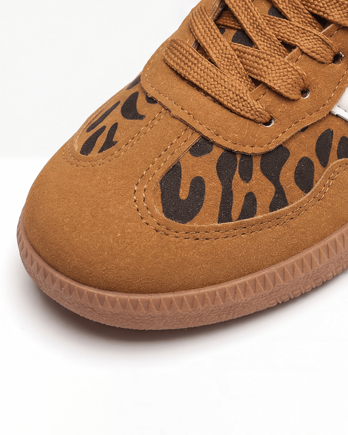 Women’s Leopard-Print Lace-Up Low-Top Sneakers