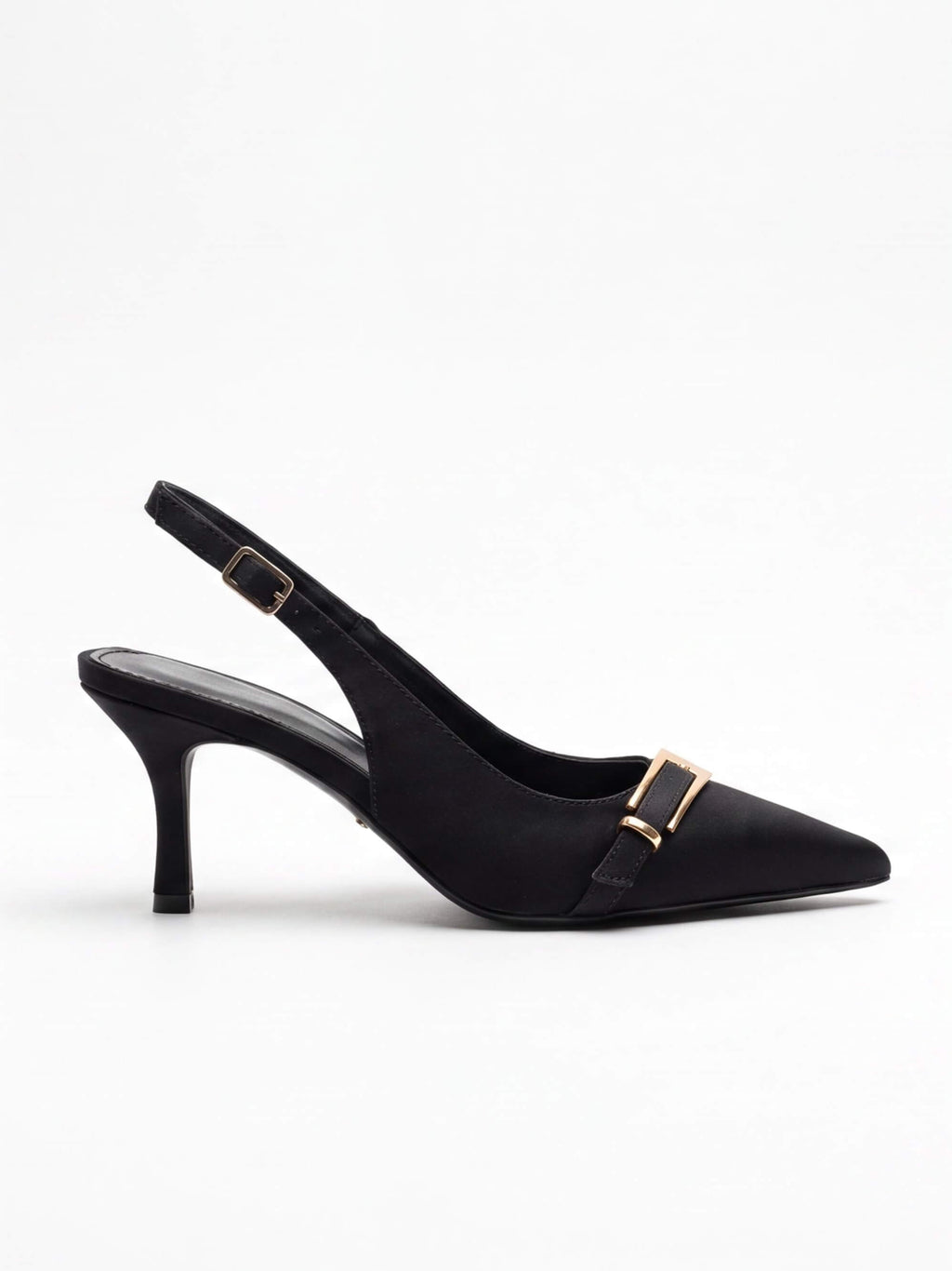 Women’s Buckle-Accent Pointed Slingback Heels