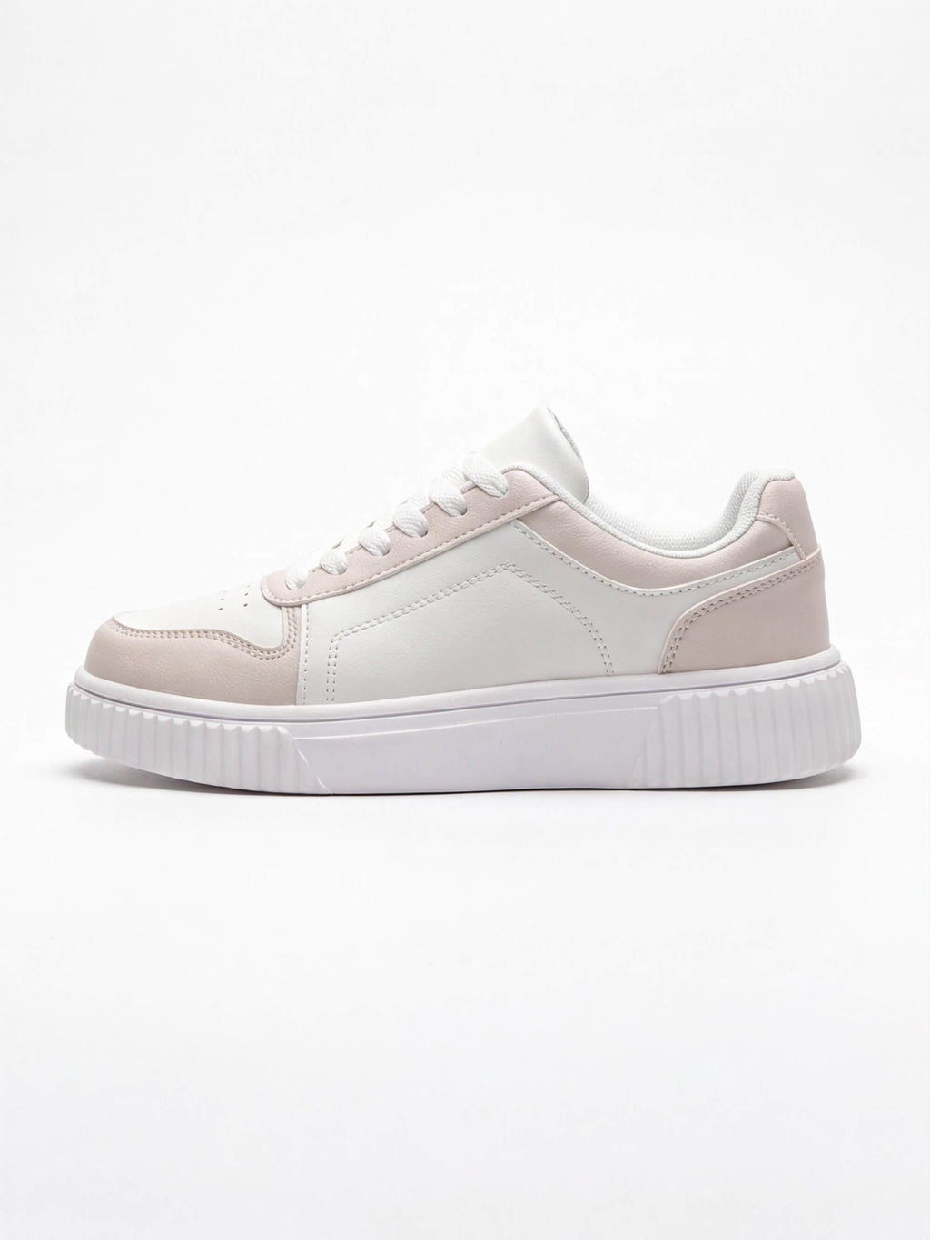 Women’s Panelled Lace-Up Platform Sneakers