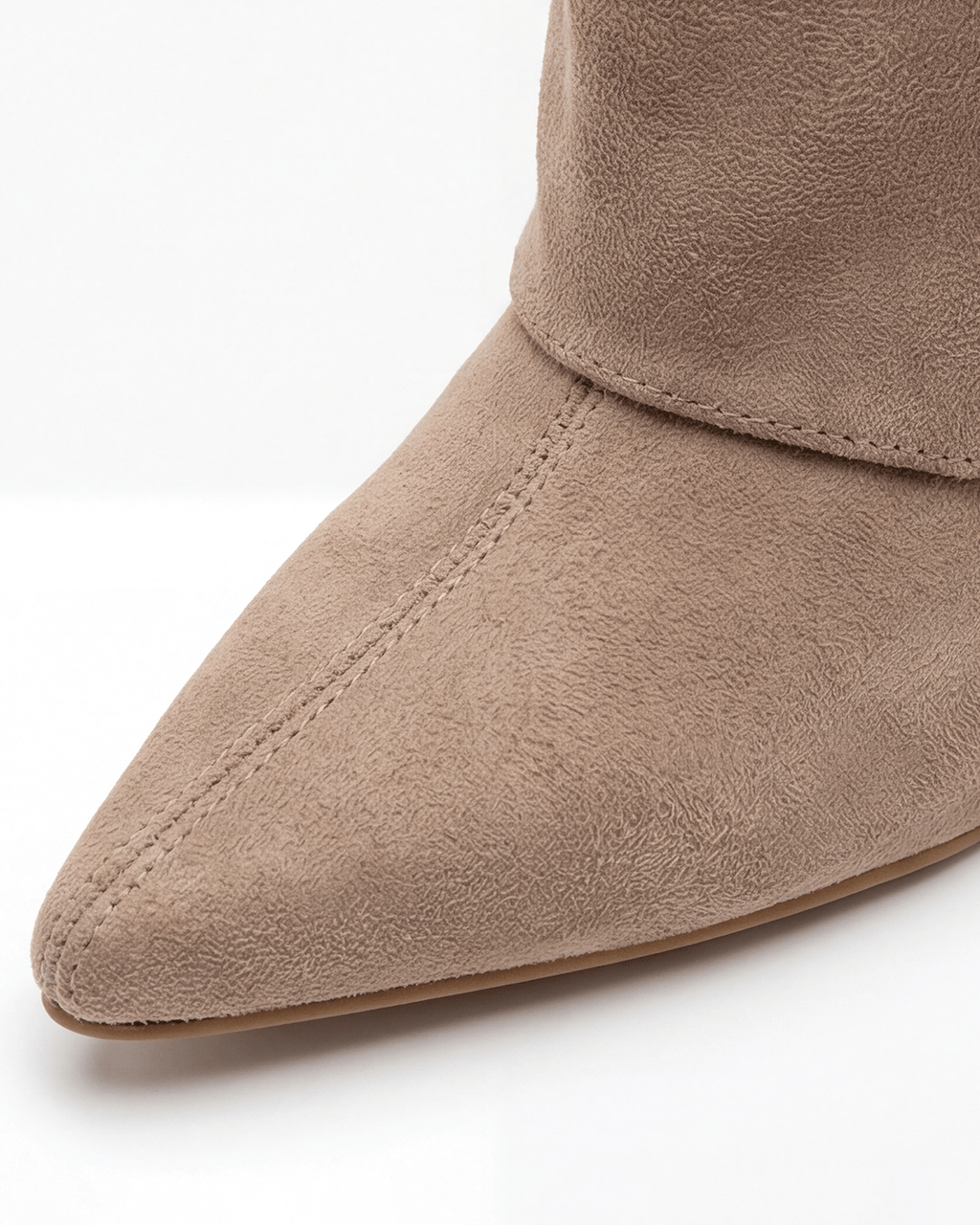 Women’s Suede-Look Knee-High Pointed-Toe Boots