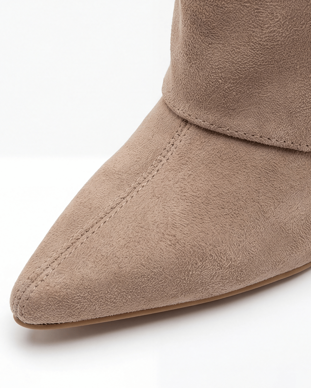Women’s Suede-Look Knee-High Pointed-Toe Boots