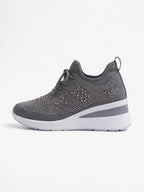 Women’s Embellished Knit Wedge Sneakers