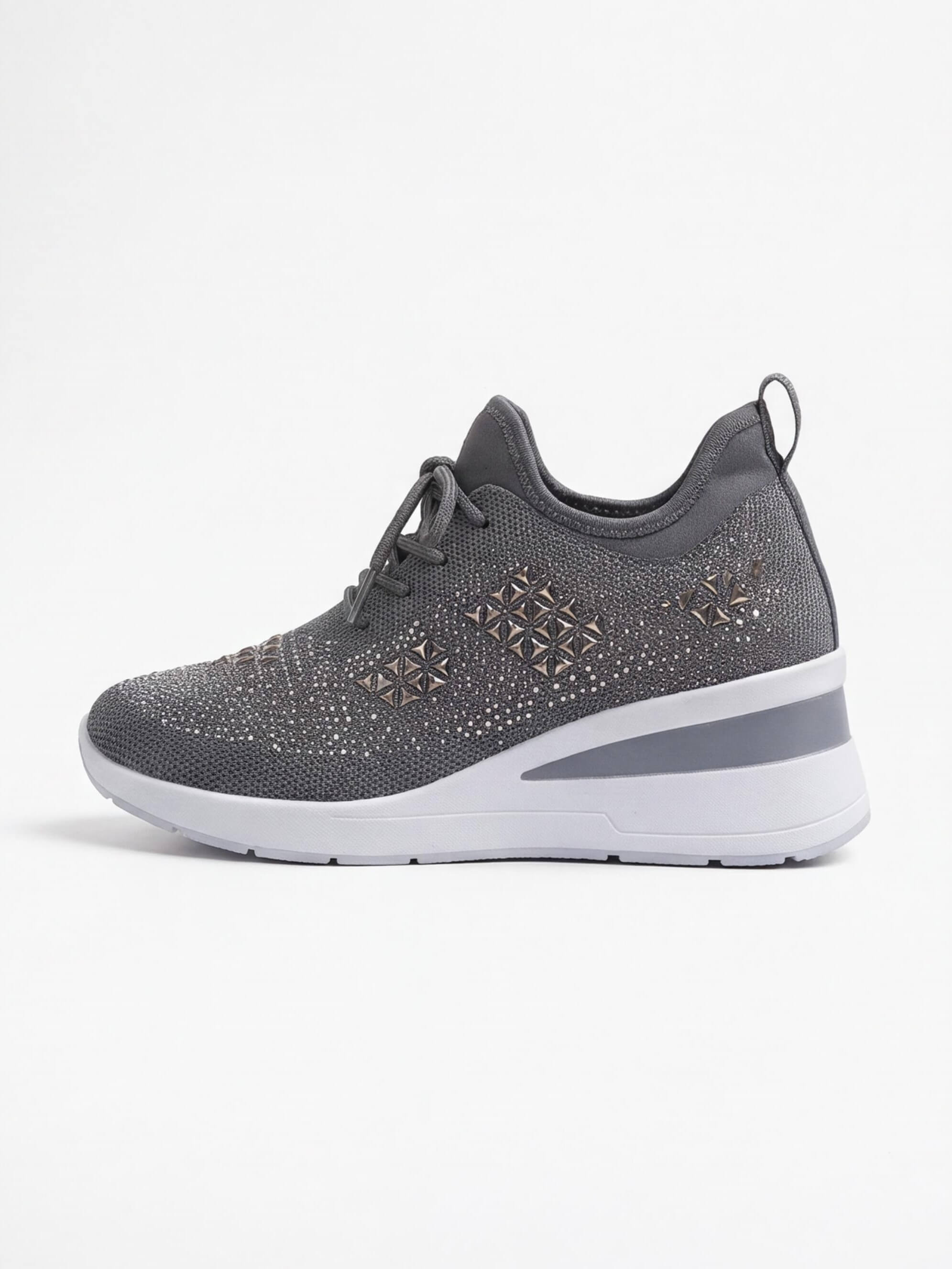 Women’s Embellished Knit Wedge Sneakers