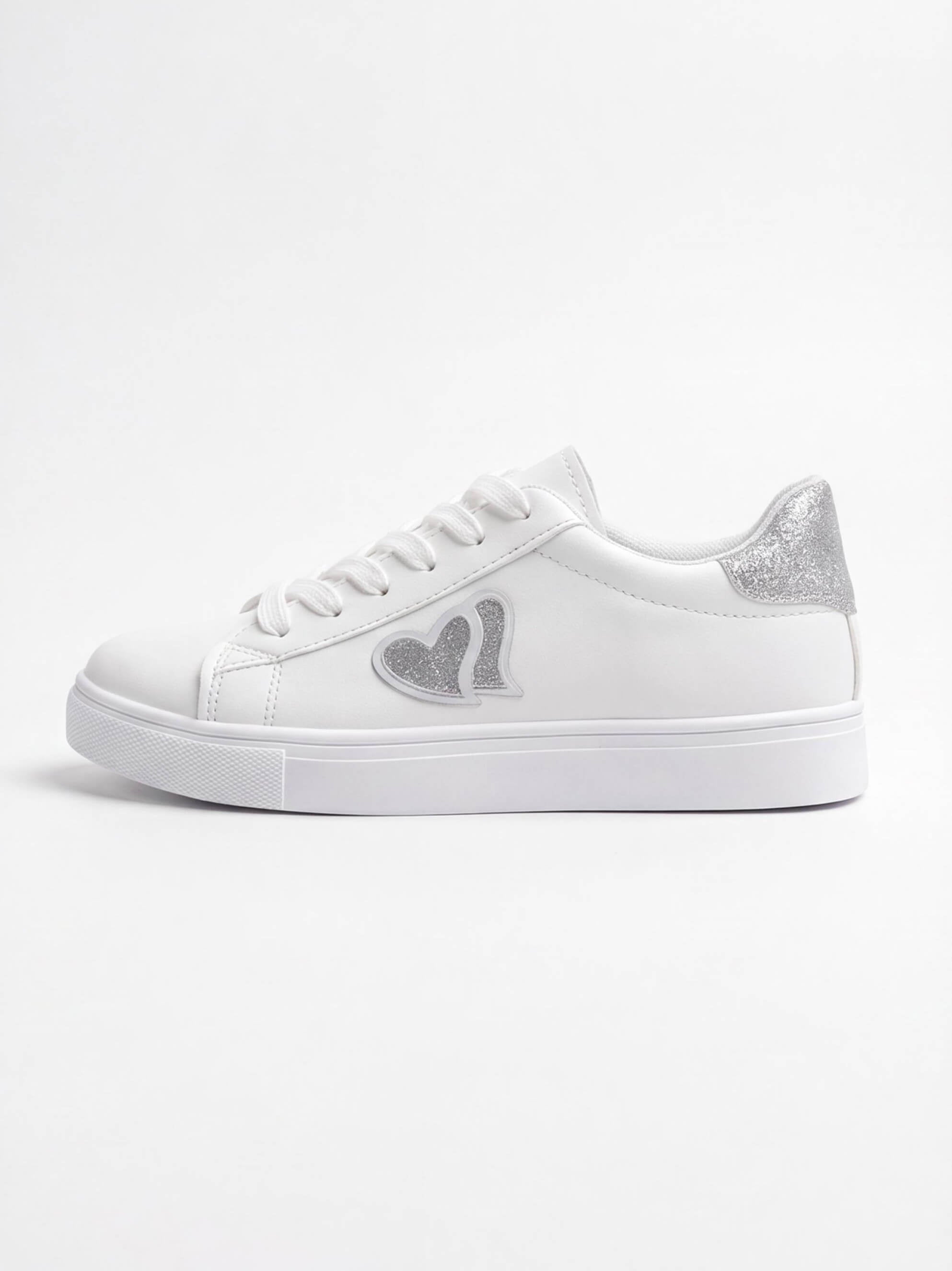 Women’s Heart-Detail Platform Fashion Sneakers