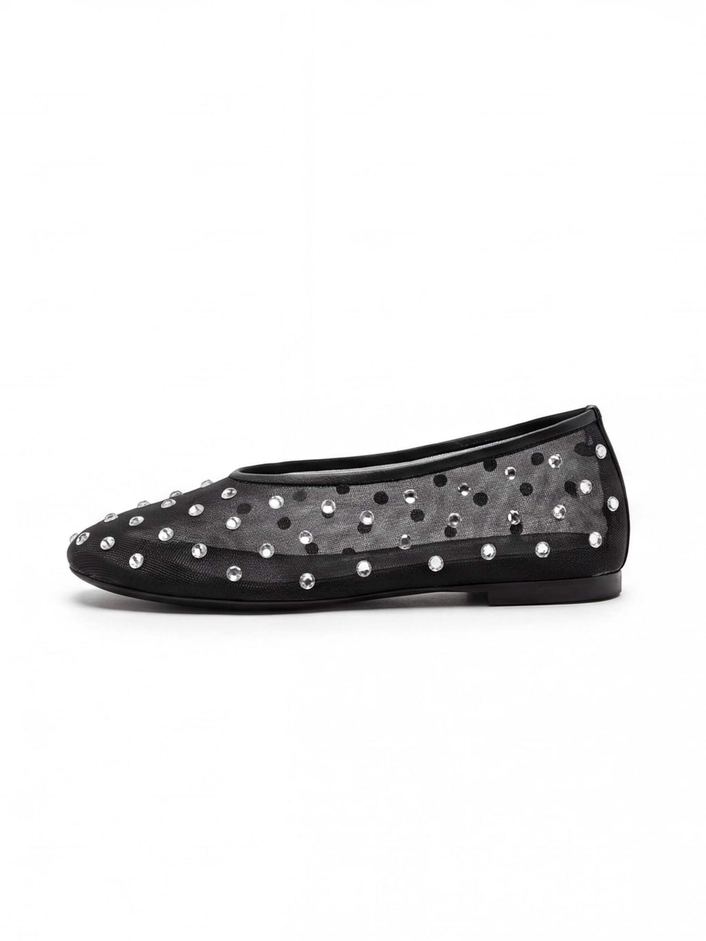 Women’s Rhinestone Mesh Ballet Flats