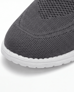 Women’s Knit Slip-On Sneakers with White Sole