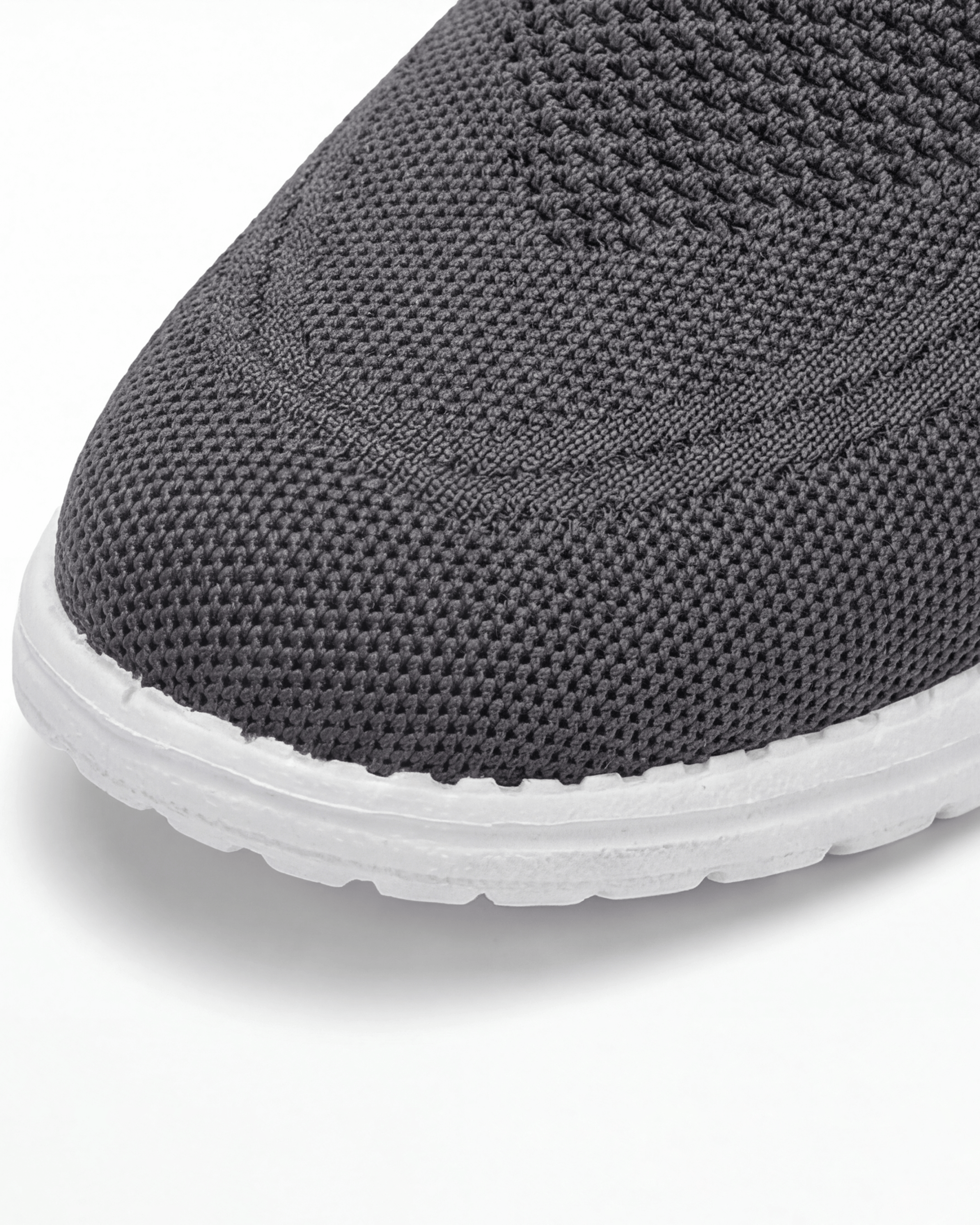 Women’s Knit Slip-On Sneakers with White Sole