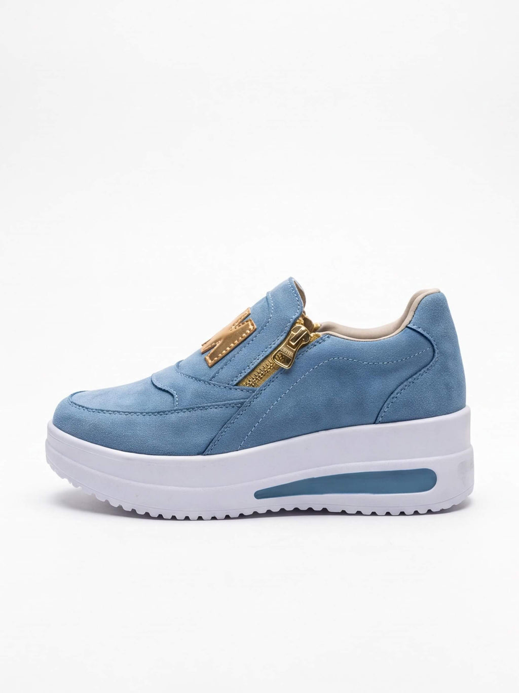 Women’s Side-Zip Slip-On Fashion Sneakers