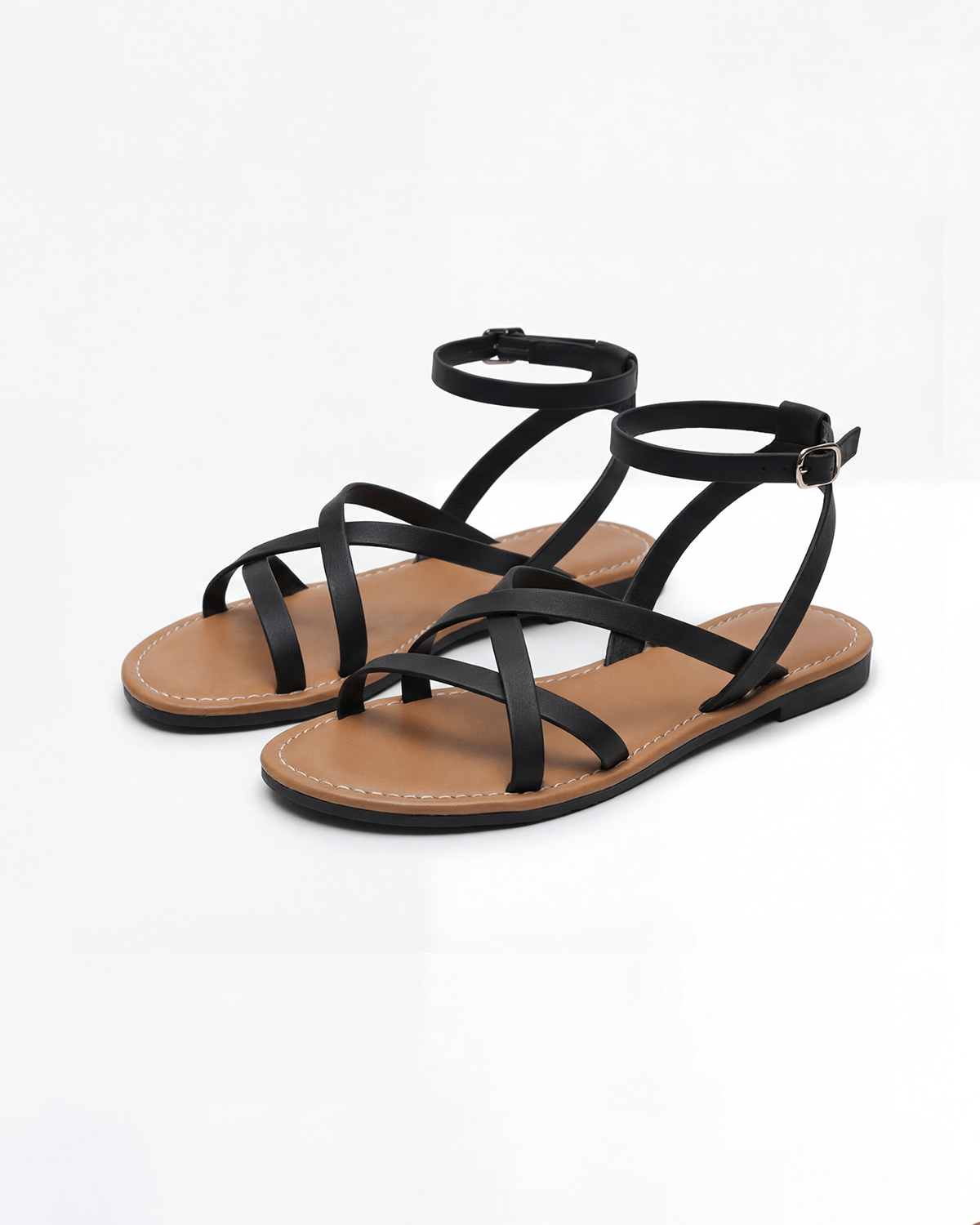 Women’s Crisscross Ankle-Strap Flat Sandals