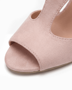 Women’s Cutout Peep-Toe Block Heel Pumps