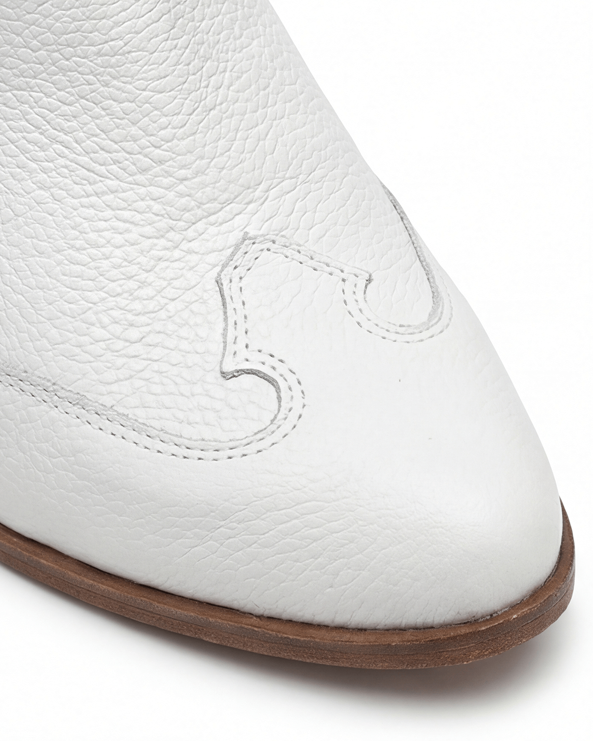 Women’s Perforated Western Mid-Calf Boots with Block Heel