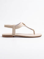 Women’s Studded T-Strap Flat Sandals