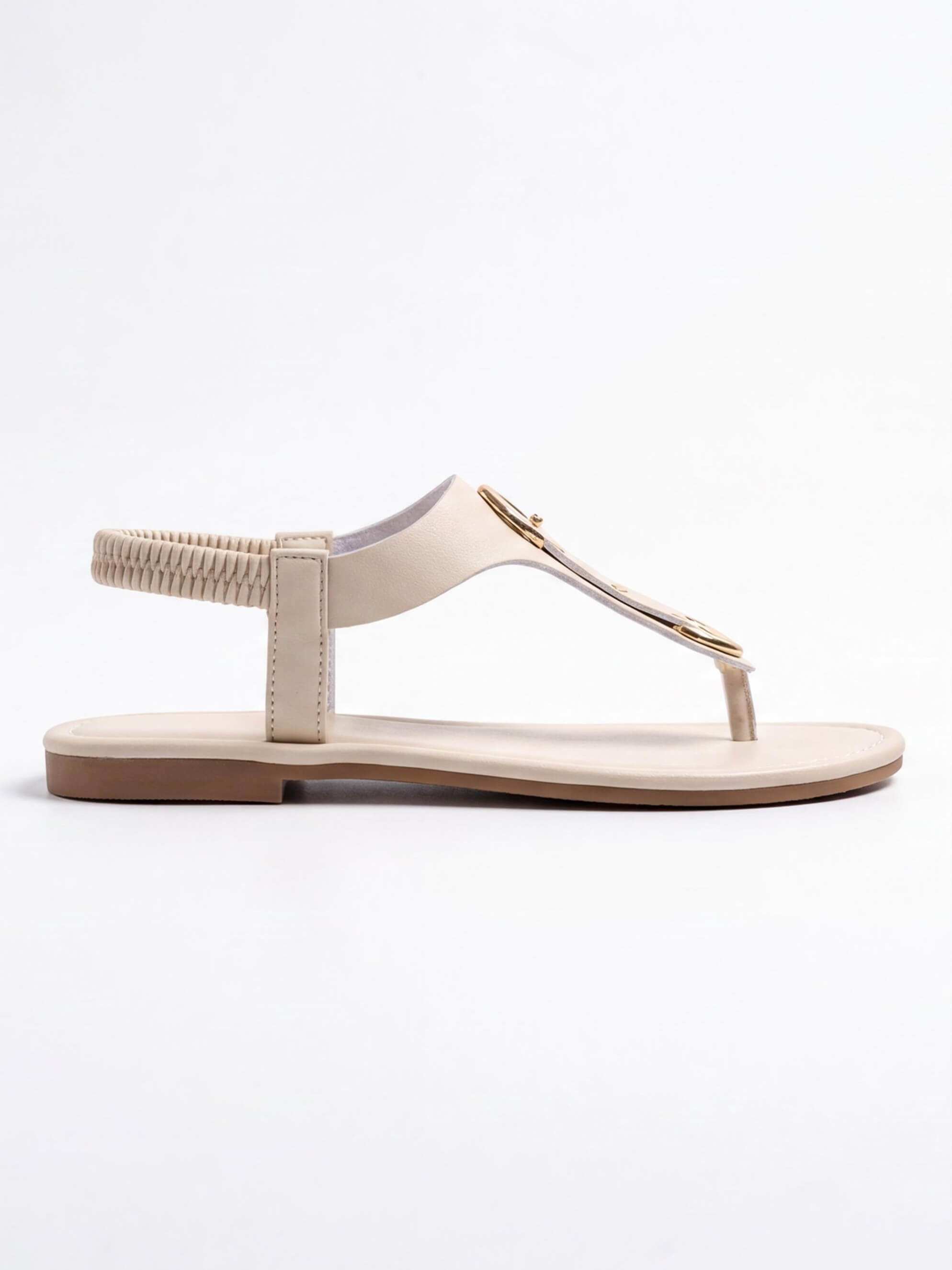 Women’s Studded T-Strap Flat Sandals