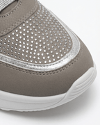 Women’s Lace-Up Sneakers with Side Zip