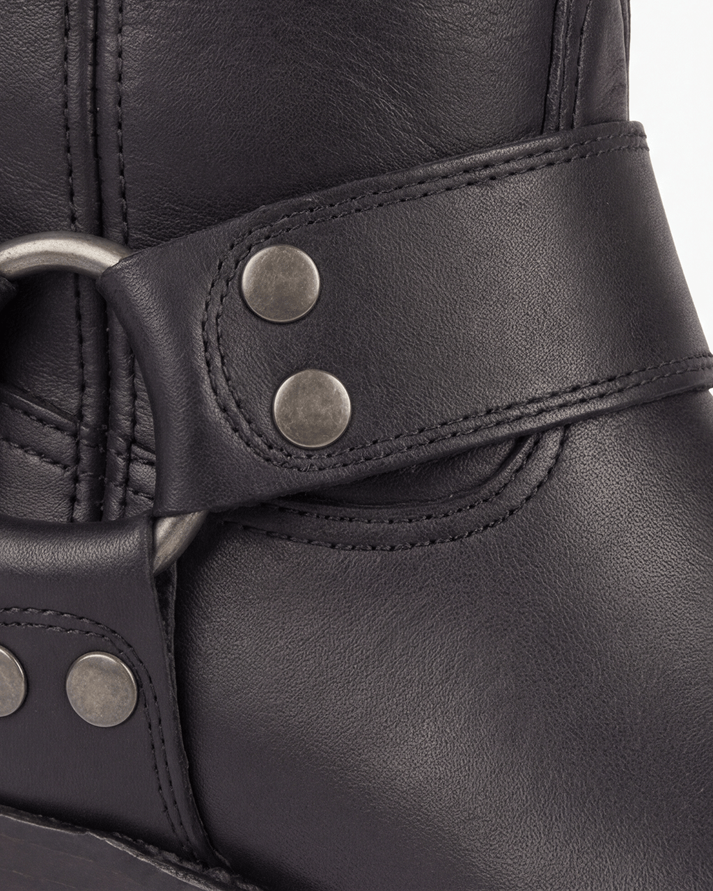 Women’s Mid-Calf Harness Boots with Low Heel